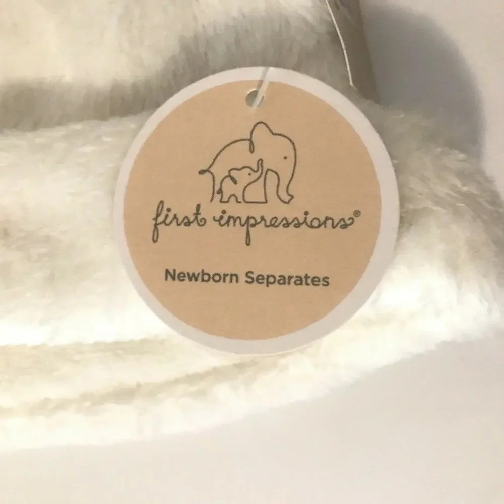 First Impressions Baby Boys or Baby Fleece Pom Cap Newborn 6-12 months